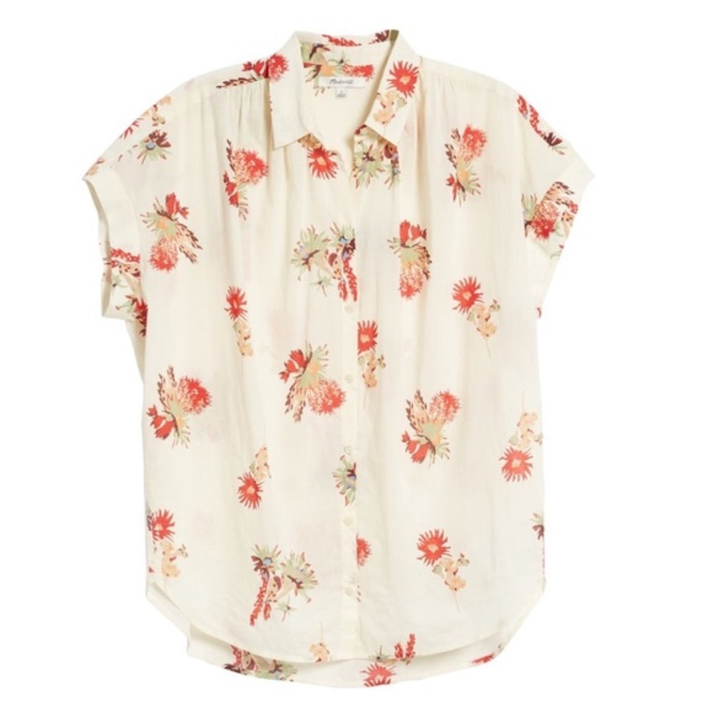 Madewell Central Cactus Floral Shirt  - Size Small